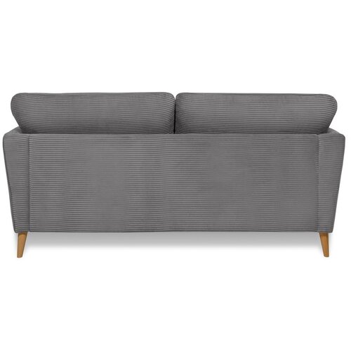 Scandic Temno siva sedežna garnitura iz rebrastega žameta 170 cm Paris &amp;ndash; Slike
