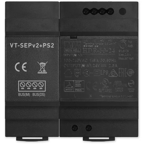 V-LINE VT-SEPv2+PS2 - vir z mešalnikom napetosti in podatkov