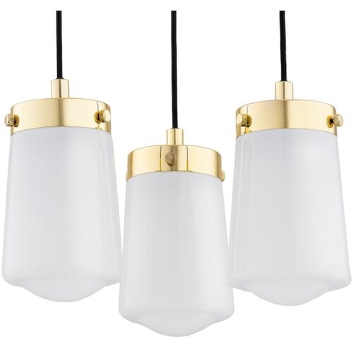  Argon 6164 - Luster na sajli PASADENA 3xE27/15W/230V zlatna/bela Slike