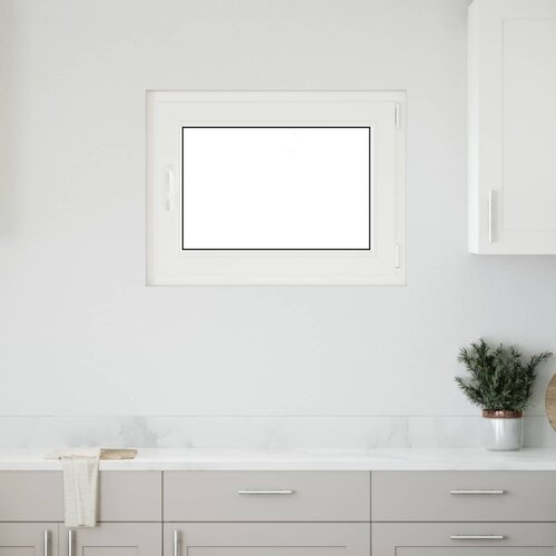  Prozor za podrum RISOR 80 x 60 cm PVC i staklo Bijela Cijene