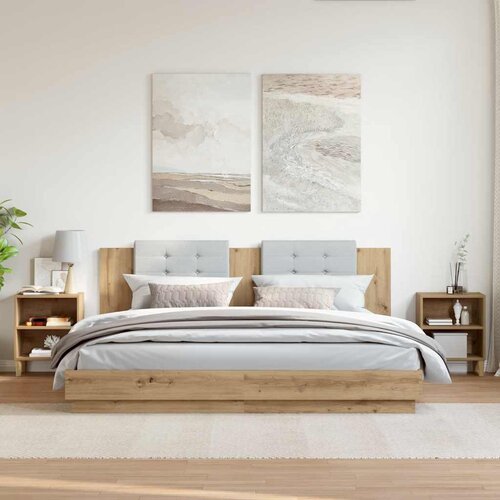  Noćni ormarići 2 kom Artisan hrast 40x30x50 cm izrađeno drvo Cijene