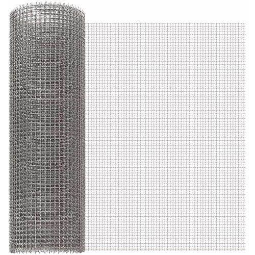 vidaXL Mrežna zaslona 40 x 1000 cm 3 Mesh Inox 201 Srebrna, (5000301268) Cene