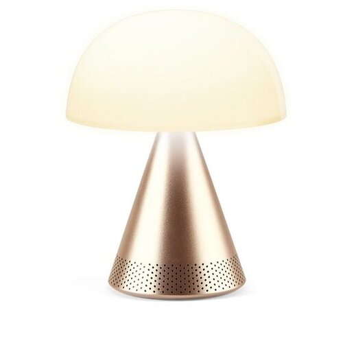 Lexon MINA L AUDIO prijenosna lampa s Bluetooth zvučnikom - Zlatna Slike