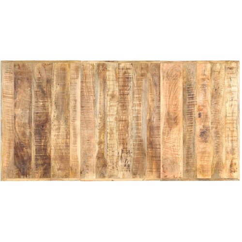  Blagovaonski stol od masivnog grubog drva manga 180x90x76 cm Slike