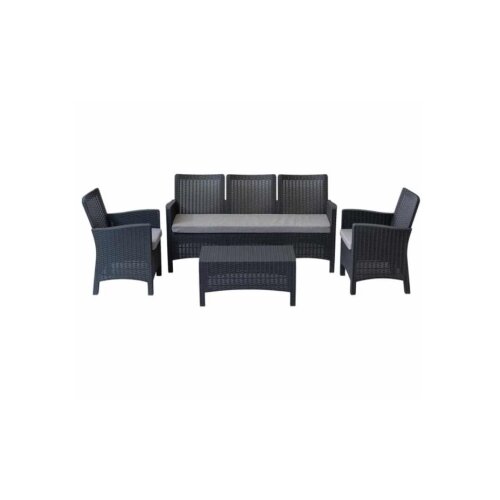  Baštenska garnitura Rattan 3 Graphite 9403A Cene