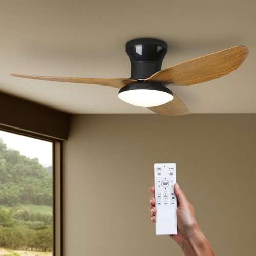  Brilagi-LED prigu&amp;scaron;iva stropni ventilator sa LED osvetljenjem/30W/230V 3000-6500K crna/smeđa + daljinski upravljač Slike