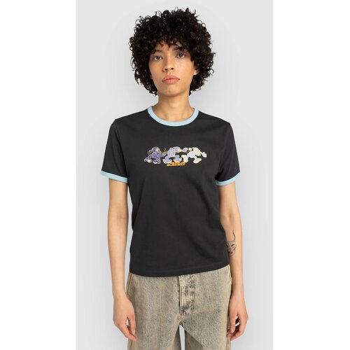 Element Second Nature Ringer T-shirt off black Slike