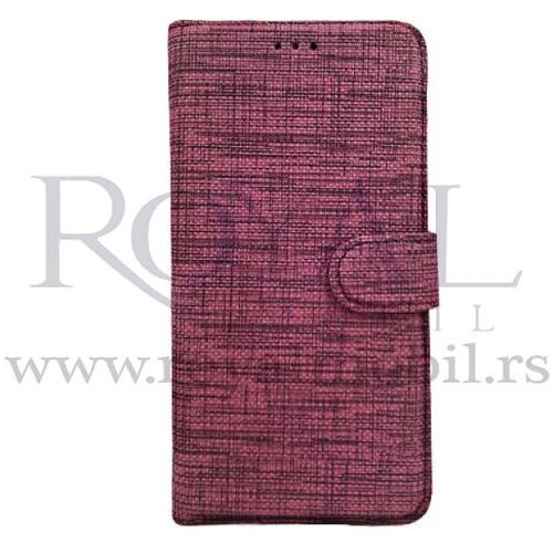  futrola textile flip za xiaomi redmi note 9 ljubicasta Slike