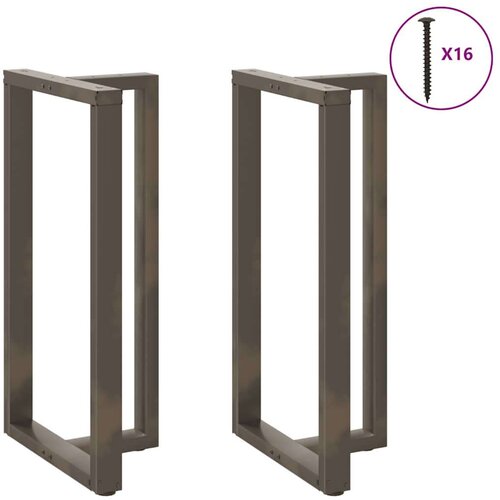  Noge barski stol T-oblika 2 kom 60x35x(110-111) cm čelik Slike