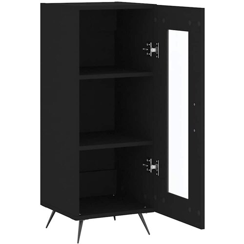  Komoda crna 34,5 x 34 x 90 cm od konstruiranog drva Slike