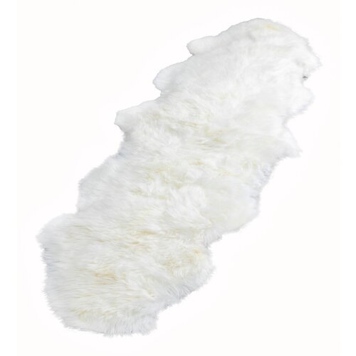 Native Natural Bijela ovčja koža Double, 60 x 240 cm Slike