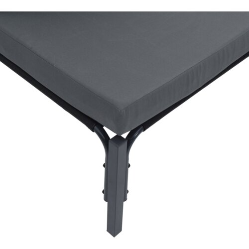 VidaXL Sjedeća garnitura za vrt 9 pcs Antracitno siva Čelik Slike