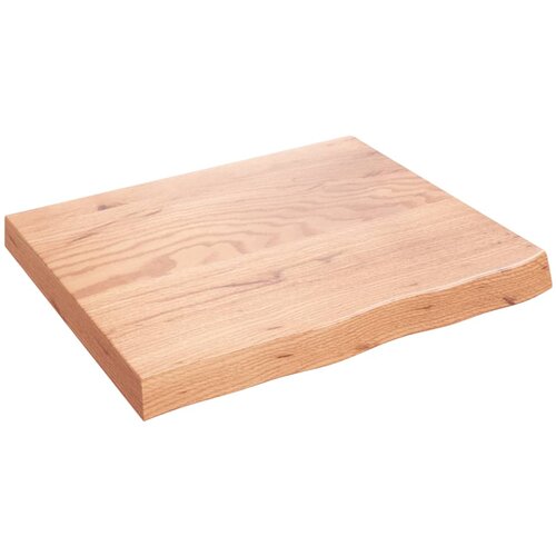 Maison Chic Stenska polica - Viseča Polica svetlo rjava 60x50x(2-6) cm trdna hrastovina, (21784765) Slike