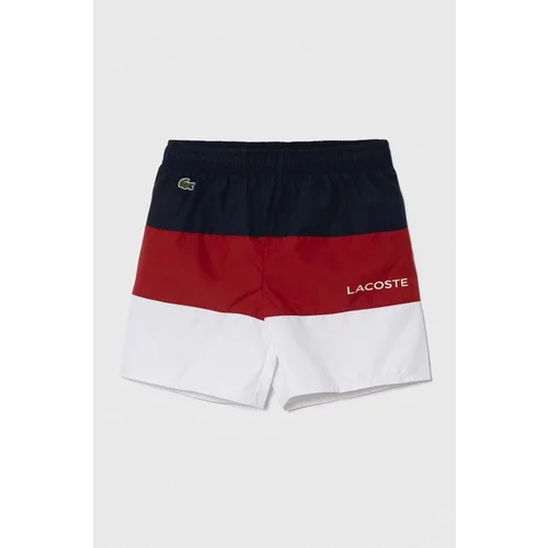 Lacoste Dječje kratke hlače za kupanje boja: bordo