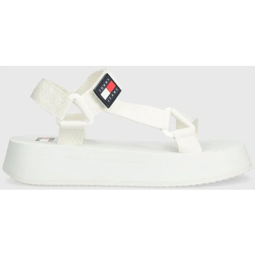 Tommy Jeans Sandali TJW EVA SANDAL ženski, bež barva, EN0EN02466