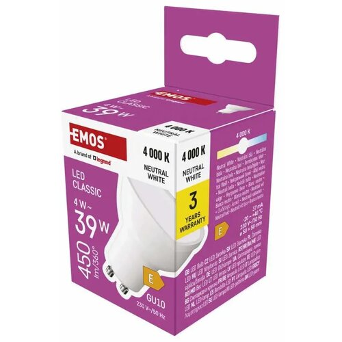 Emos led sijalica Classic MR16 4W 450lm GU10 NW ZQ8E23 Cene