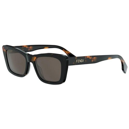 Fendi Lettering Havana Cat Eye Sunglasses ONE SIZE (53) Havana/Rjava Slike