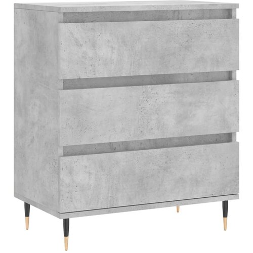  Komoda siva boja betona 60x35x70 cm od konstruiranog drva Slike