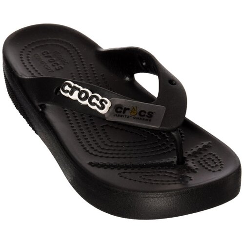 Crocs classic platform flip w crna Slike