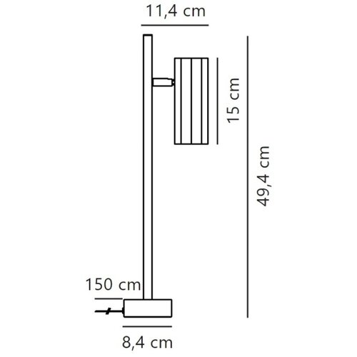 Nordlux Stona lampa ALANIS 1xGU10/15W/230V crna Slike