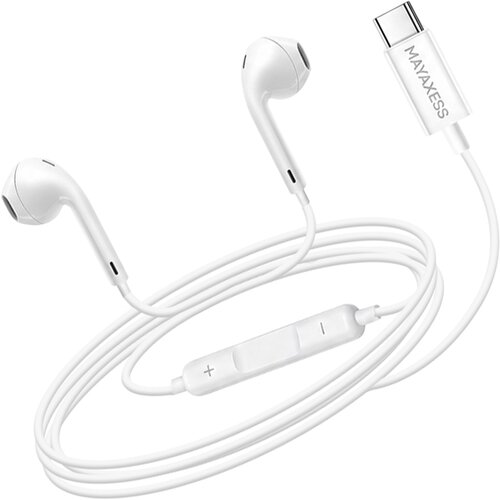 Oem Mayaxess, Žične USB-C slu&scaron;alke za Galaxy A56 z vgrajenim mikrofonom, Bela, (5000299372) Cene