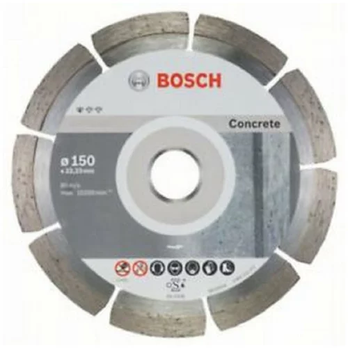 Bosch PROFESSIONAL diamantna rezalna plošča Standard for Concrete, 150/22,23, 10kos, 2608603241