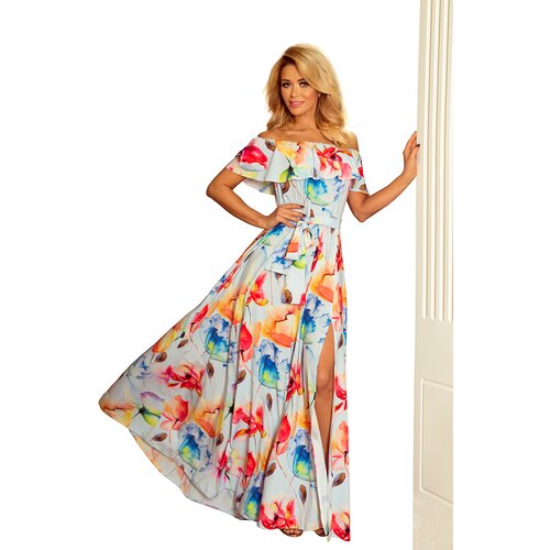 Numoco Long dress with ruffle Cijene