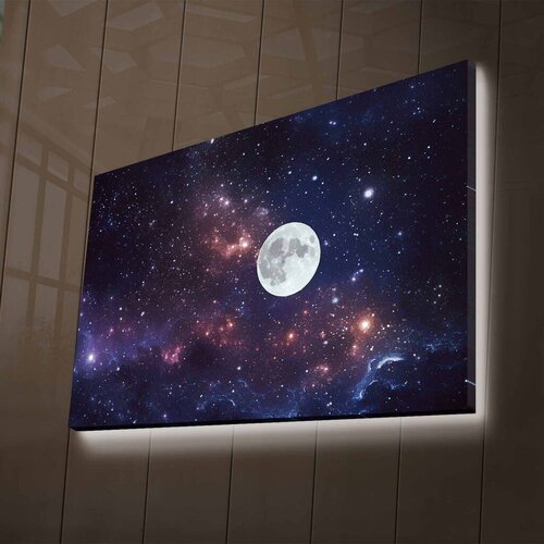 Wallity Zidna slika sa LED rasvjetom NASA-027, 45x70 cm Cijene