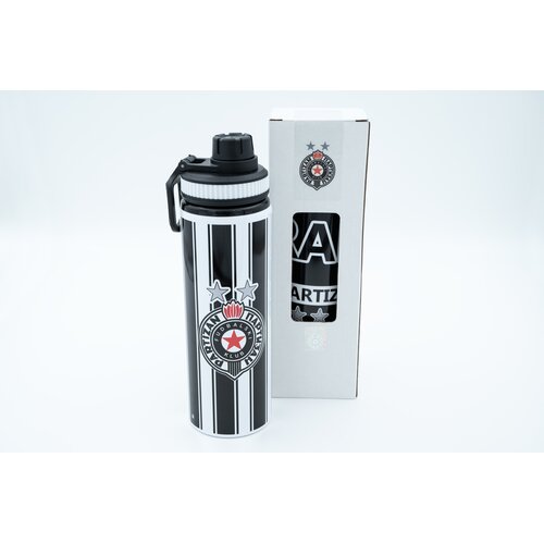 Nine Sport Fla&scaron;ica za vodu FK Partizan, 750ml, Crno-bela Cene