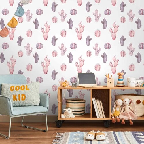  Tapeta - Pink Cacti 50x1000 Vodootporna Cene