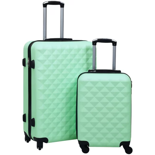vidaXL Trdi potovalni kovčki 2 kosa mint zeleni ABS, (20960511)