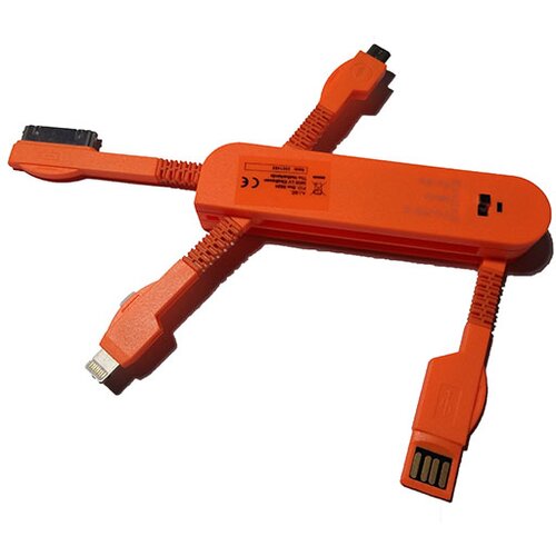 USB punjač univerzalni za mobilne narandžasti Cene