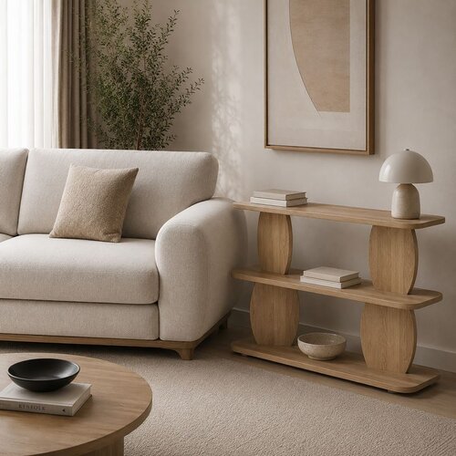 Hanah home pomoćni sto Armonia, 90 cm, hrast Sapphire Cene
