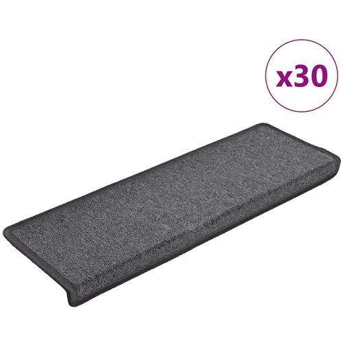 vidaXL Prostirke za stepenice 30 kom 65x21x4 cm tamnosive vidaXL Prostirke za stepenice 30 kom 65x21x4 cm tamnosive