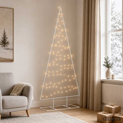  Metalna božićna jelka KUOPIO Topla Čelik Slike