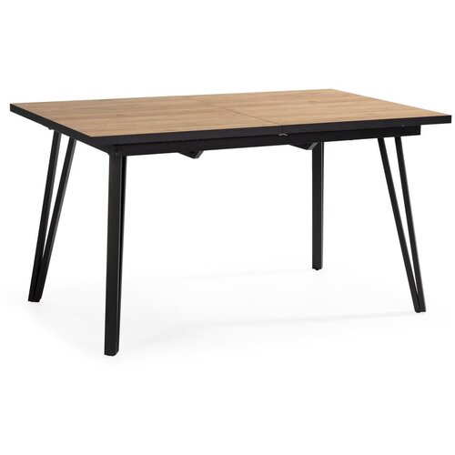 Marckeric Jedilna miza z mizno ploščo v hrastovem dekorju 90x140 cm Cleo – Cene