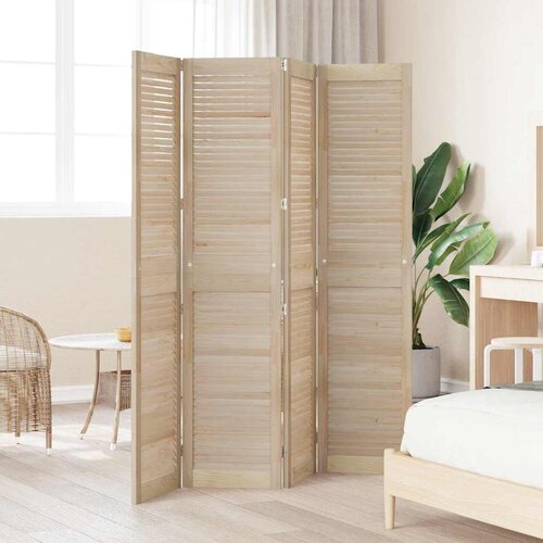 vidaXL Vrata omare 4 pcs Naravna 140.5 x 2.1 x 49.5 cm Trdna borovina Cene