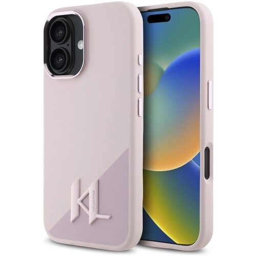 Karl Lagerfeld ETUI SILICONE SHADOW METAL INITIAL MAGSAFE NA IPHONE 16 - R&Oacute;ŻOWE, (21898968) Cene