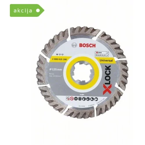 Bosch X-LOCK Standard for Universal 125 x 22,23 x 2 x 10