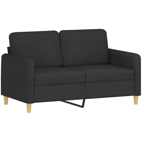  3-dijelni set sofa s jastucima crni od mikrovlakana Slike