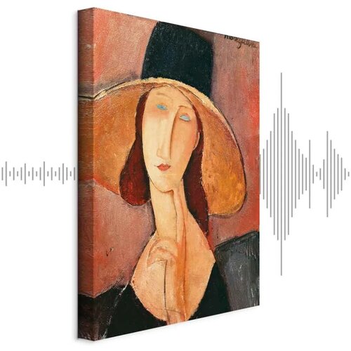  Slika - Amedeo Modigliani &ndash; Portrait of Jeanne Hebuterne in a Large Hat 20x30 Akustična Cijene