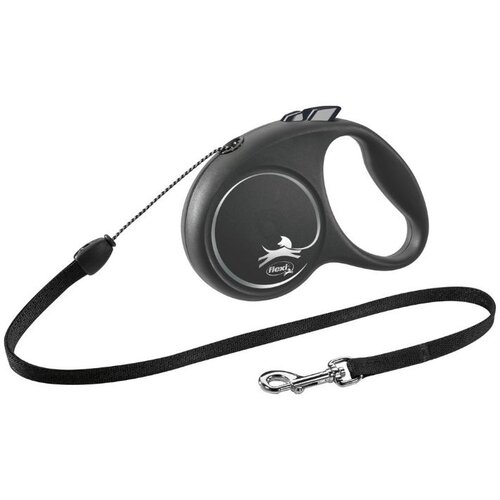 Flexi Black Design M uže 5 m crna Slike