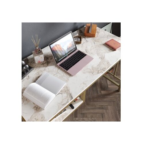 Hanah home victory - gold goldwhite study desk Slike