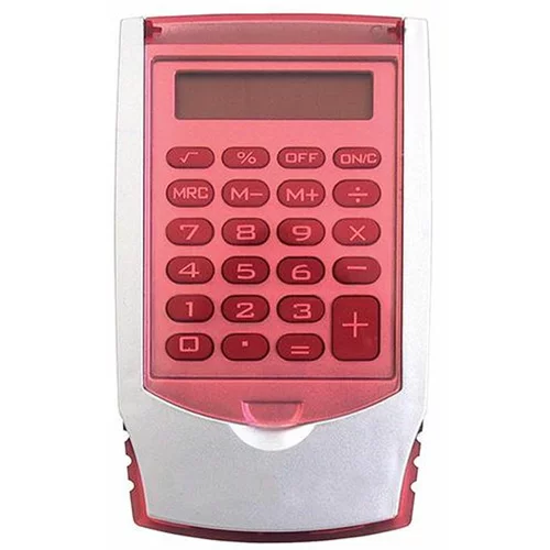  Žepni kalkulator KD-2999, rdeč