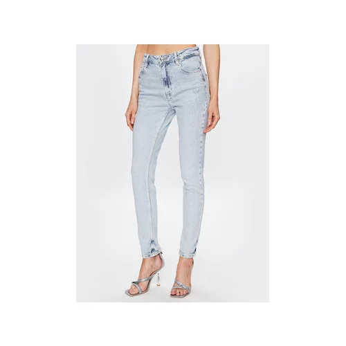 Guess Jeans hlače W3RA26 D4WB1 Modra Super Skinny Fit