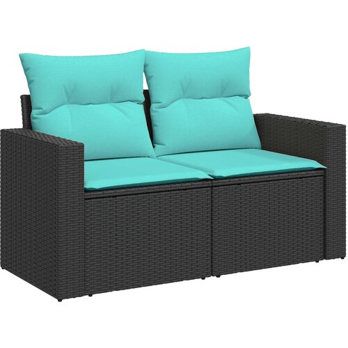  Set sofe 7 kom. Crna i Plava 55 x 55 x 69 cm 237,5 x 237,5 x 85 cm Slike