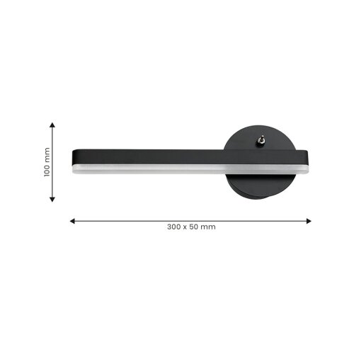  LED zidna svetiljka SYDNEY LED/6W/230V crna Slike