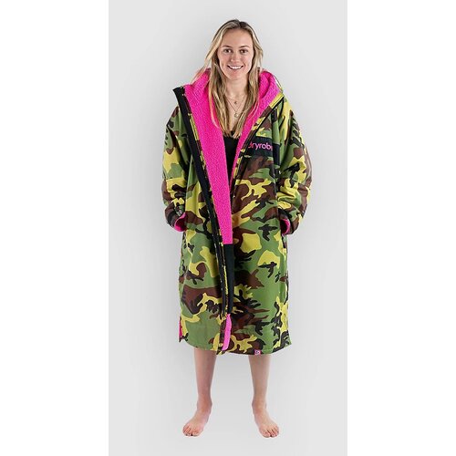 Dryrobe Advance Long Sleeve Surf poncho green camo pink remix Cene