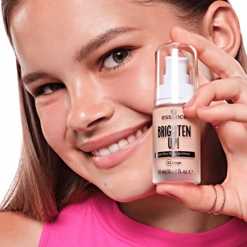 Essence BRIGHTEN UP! Perfecting Primer tekoča podlaga za ličila odtenek 02 Beige 20 ml Slike