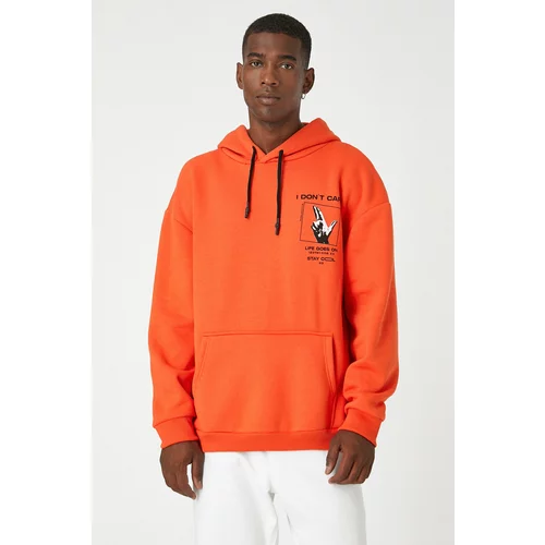 Koton Men's Orange Sweatshirt